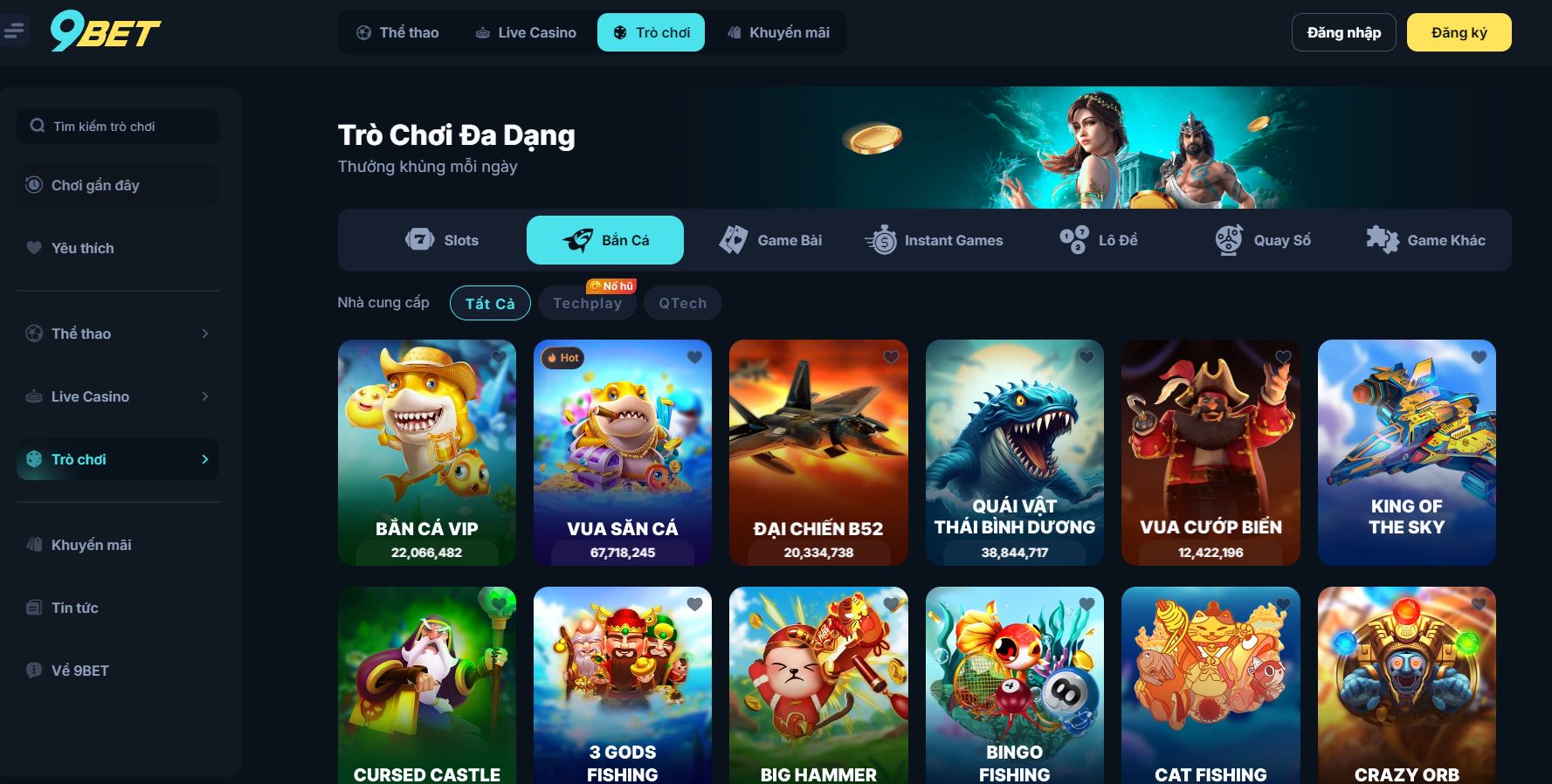 Sảnh game bắn cá